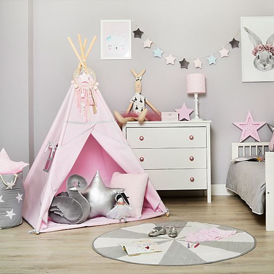 Teepee s podložkou Silver Pink