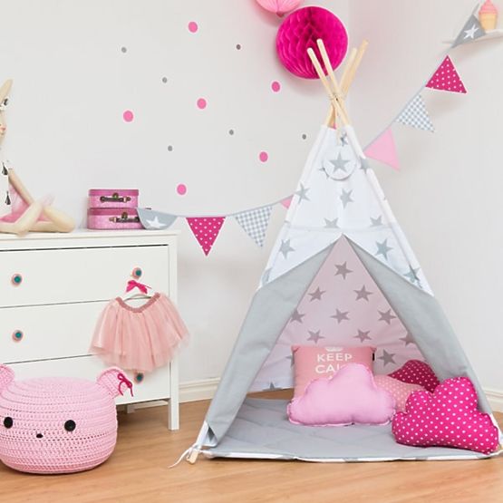 Teepee Šedá hvězda
