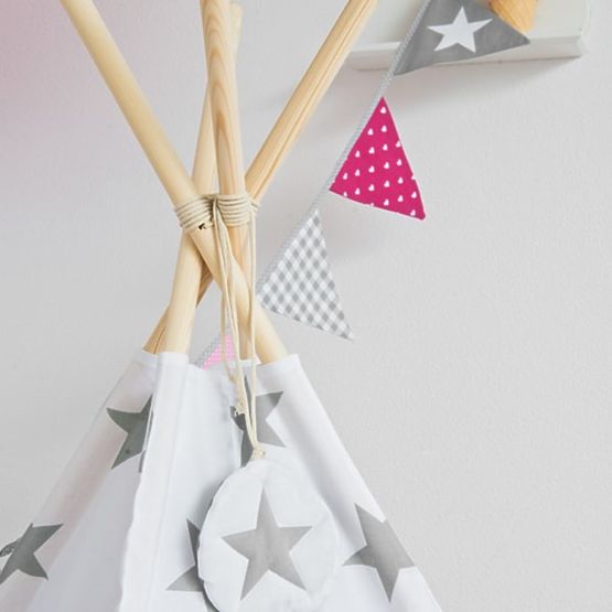 Teepee Šedá hvězda