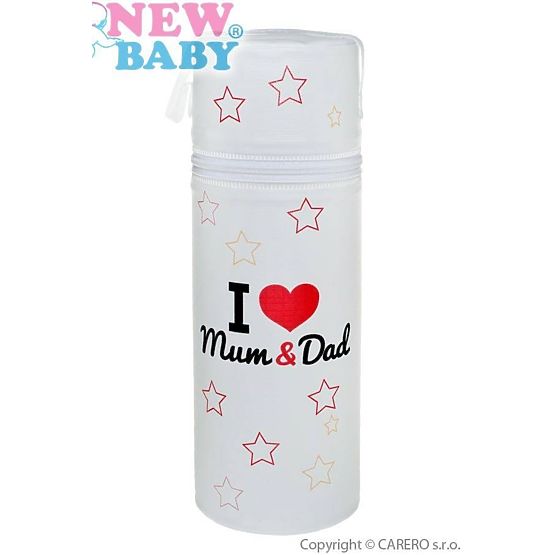 Termoobal Standard New Baby I love Mum and Dad bílý