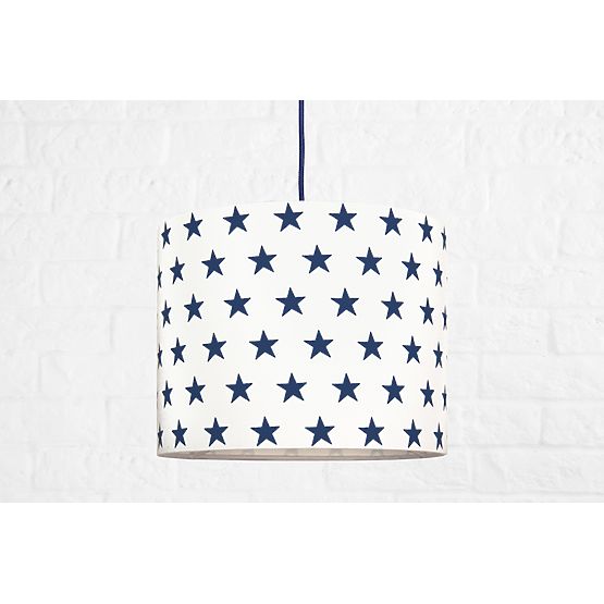 Textilní závěsná lampa Hvězdy Mini - tmavě modrá