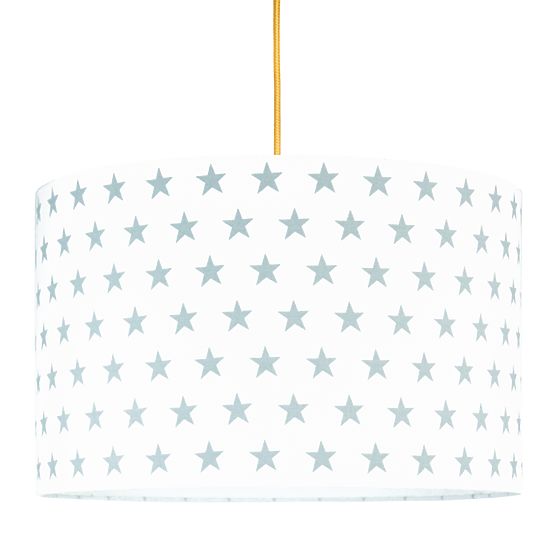 Textilní závěsná lampa Hvězdy - šedá