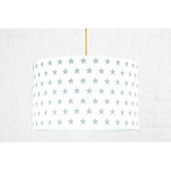 Textilní závěsná lampa Hvězdy - šedá