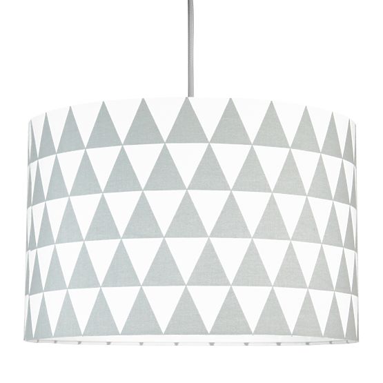 Textilní závěsná lampa Triangle - šedá