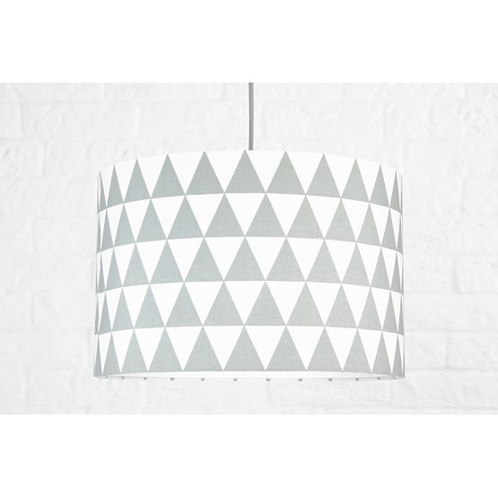 Textilní závěsná lampa Triangle - šedá