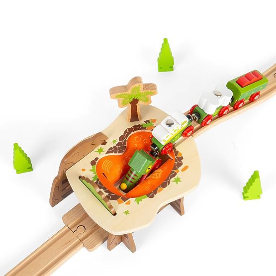 Dřevěný tunel lávová jáma