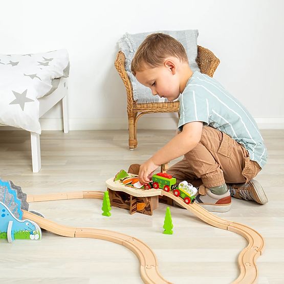 Dřevěný tunel lávová jáma