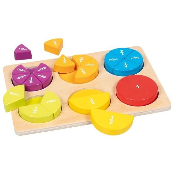 Učení zlomků Goki Puzzle pro učení počítání
