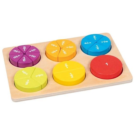 Učení zlomků Goki Puzzle pro učení počítání