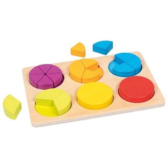 Učení zlomků Goki Puzzle pro učení počítání