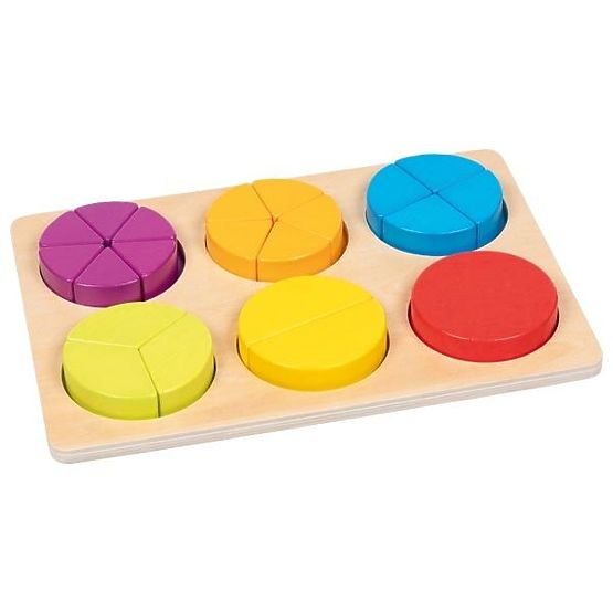 Učení zlomků Goki Puzzle pro učení počítání