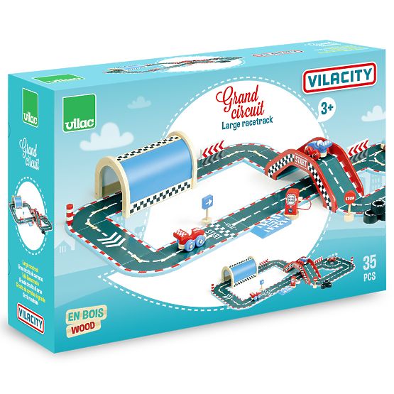 Velká dřevěná autodráha Vilac Vilacity