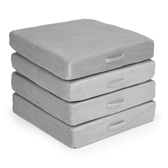 Velká modulární skládací pohovka pro děti DIY 8 měkkých polštářů - šedá ECOTOYS