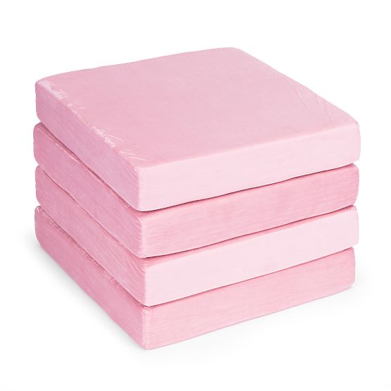 Velká modulární skládací pohovka pro děti pro 2 osoby DIY 10 měkkých polštářů - růžová ECOTOYS