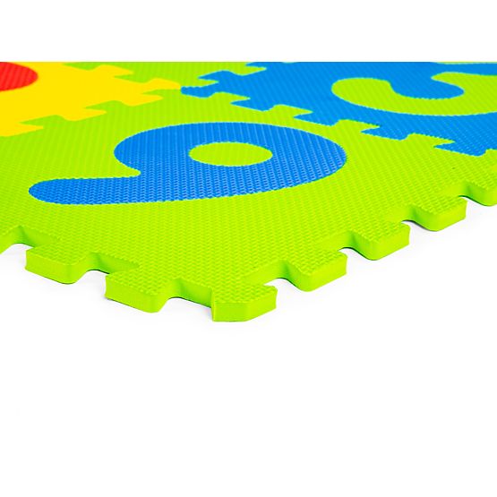 Velká pěnová podložka EVA pro děti písmena číslice 178x178 cm 36 kusů ECOTOYS