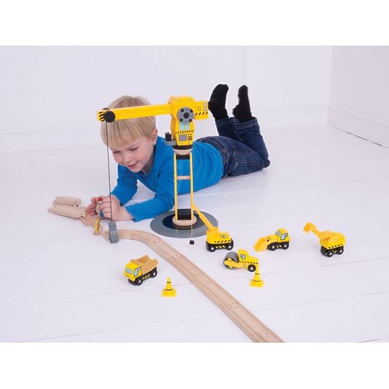 Velká stavební sada s jeřábem