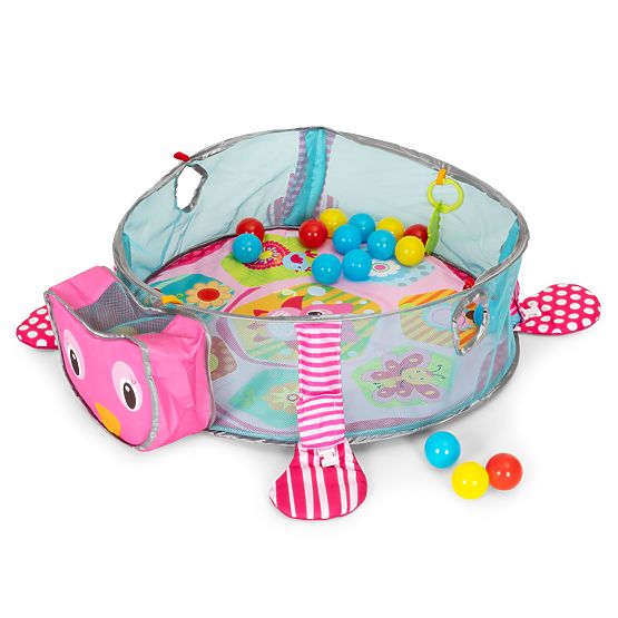 Velká vzdělávací podložka 3v1 ohrádka 30 míčků 0+ ECOTOYS