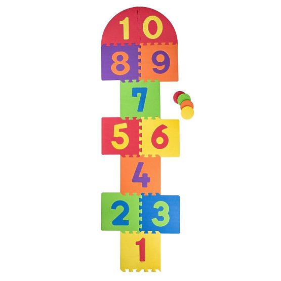 Velké pěnové puzzle pro hru na skákání panáka