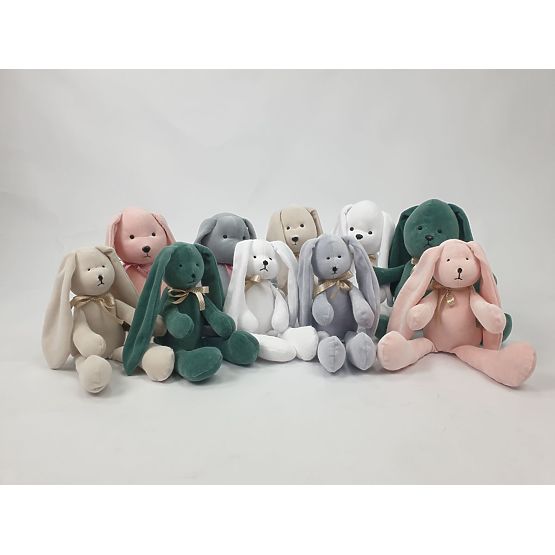 Velurová hračka Králiček 35 cm - zelený