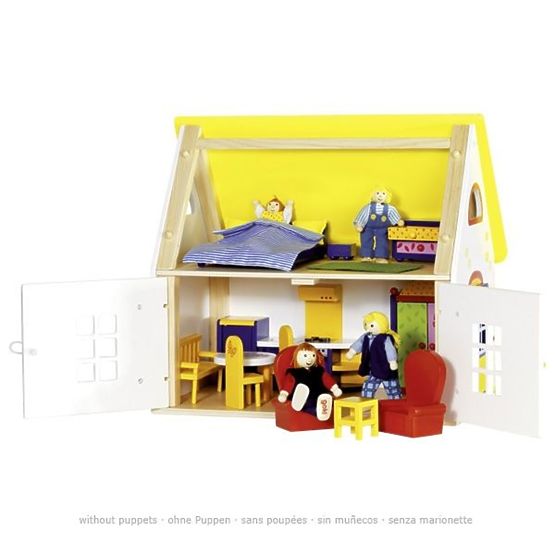 Venkovský domeček pro panenky s nábytkem