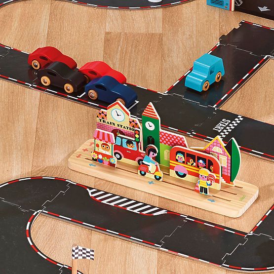 Vilac Dřevěná logická hra Postav to správně! Město