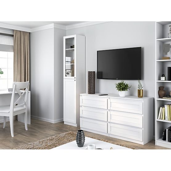 Vitrína PAFOS W40/SH BÍLÁ