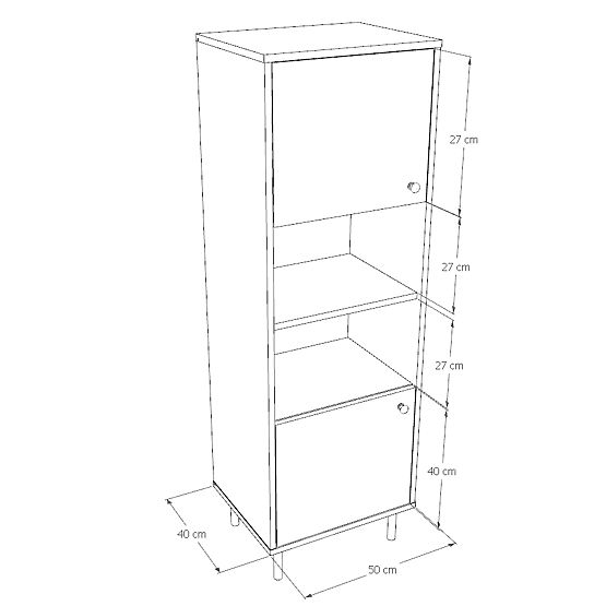 Vitrína sloupek do obývacího pokoje Venus kašmír 1