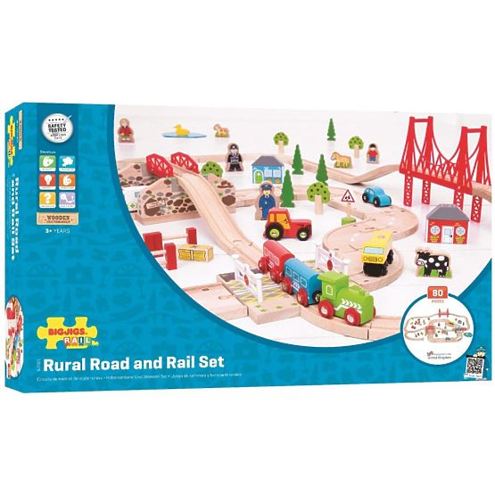 Vláčkodráha se silnicí - 80 prvků