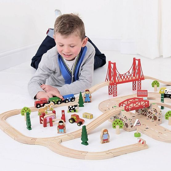 Vláčkodráha se silnicí - 80 prvků