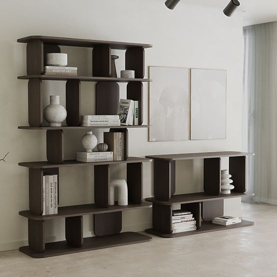 Vysoká, zaoblená police Tulumo, Ořech Villa