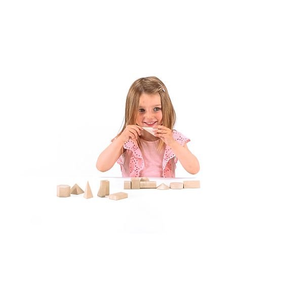 Wissner Dřevěná sada geometrických těles 14 ks