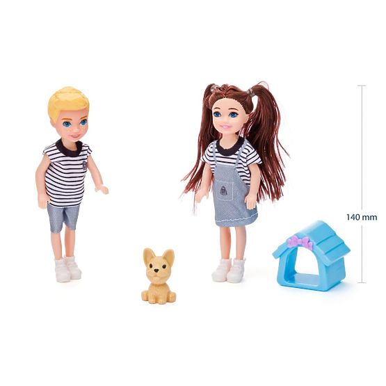 Woodyland Moderní rodinka panenky se zvířaty