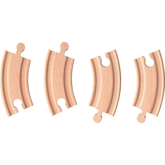 Zatáčky kolejnic - krátké koleje 4 kusy