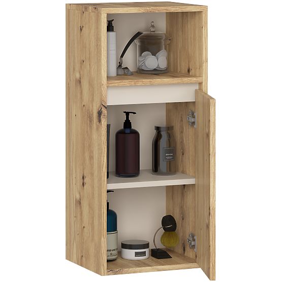 ZÁVĚSNÁ KOUPELNOVÁ SKŘÍŇKA VAMI W35 1D 1W DUB ARTISAN / KAŠMÍR