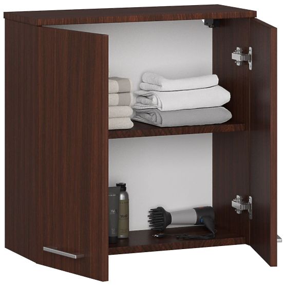 ZÁVĚSNÁ SKŘÍŇKA ŠÍŘKA 60 cm FIN 2D WENGE