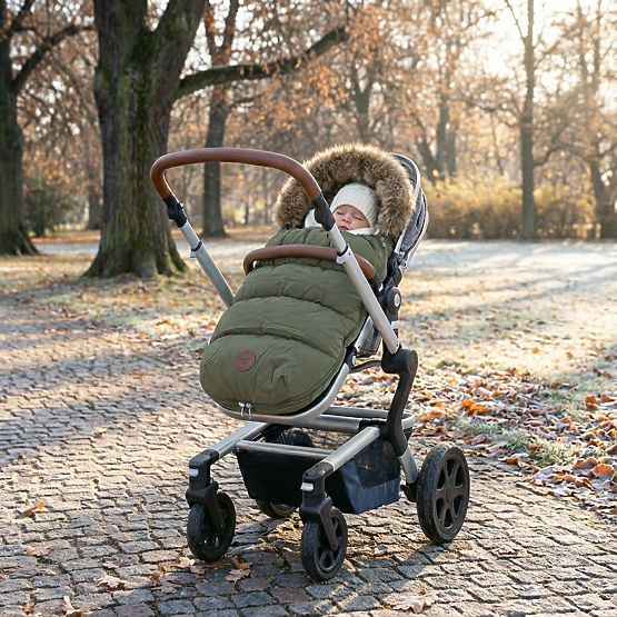 Zimní fusak do kočárku Mouse - khaki