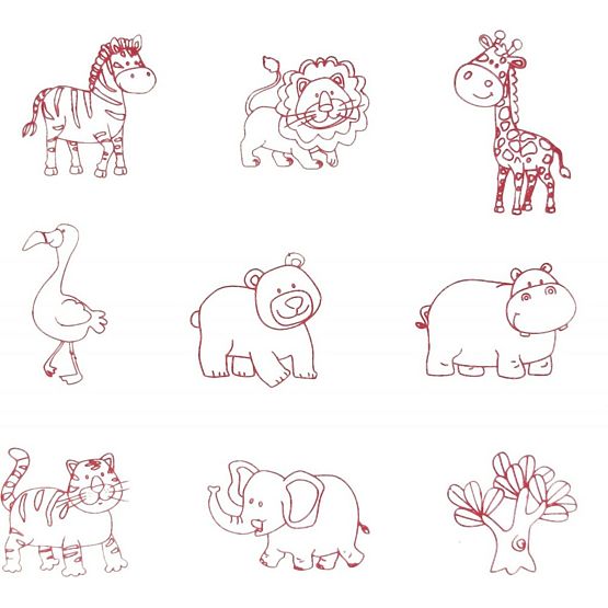 Razítka a puzzle 2v1 - Safari