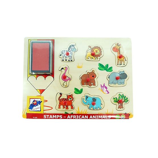 Razítka a puzzle 2v1 - Safari