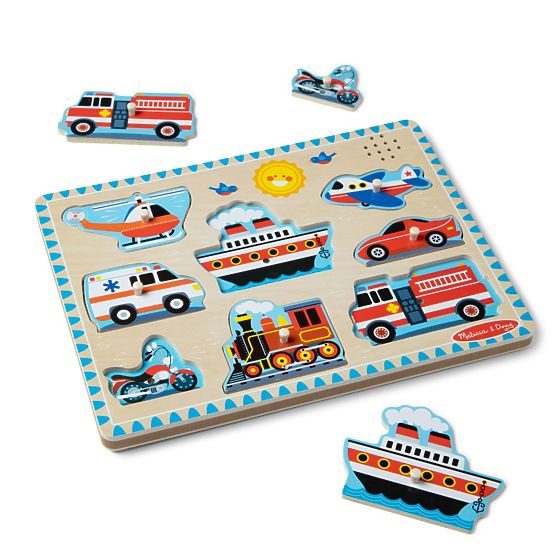 Zvuková skládačka - Vozidla - hudební puzzle
