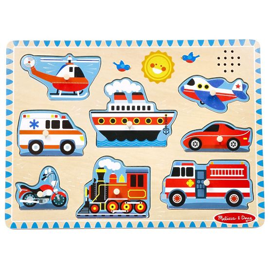Zvuková skládačka - Vozidla - hudební puzzle
