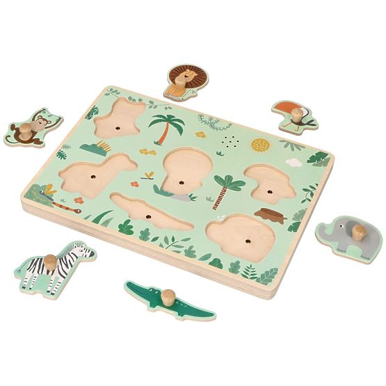 Zvukové puzzle - safari