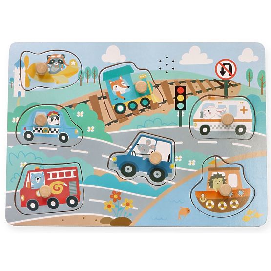 Zvukové puzzle Vozidla