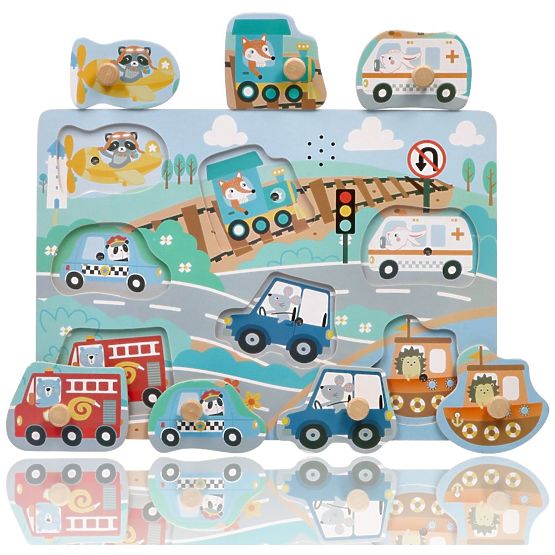 Zvukové puzzle Vozidla