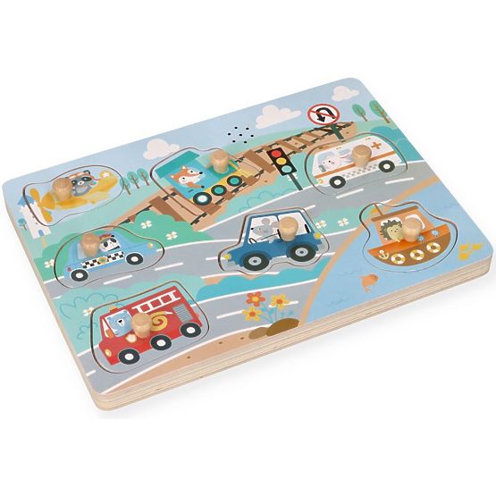 Zvukové puzzle Vozidla