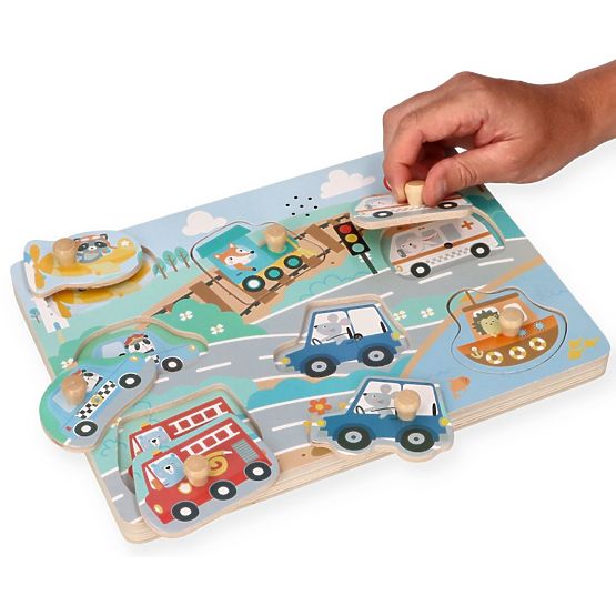 Zvukové puzzle Vozidla
