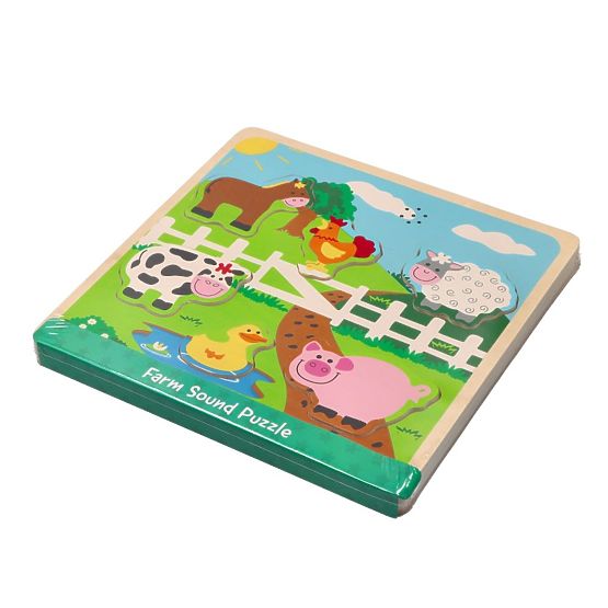 Zvukové puzzle - zvířata z farmy