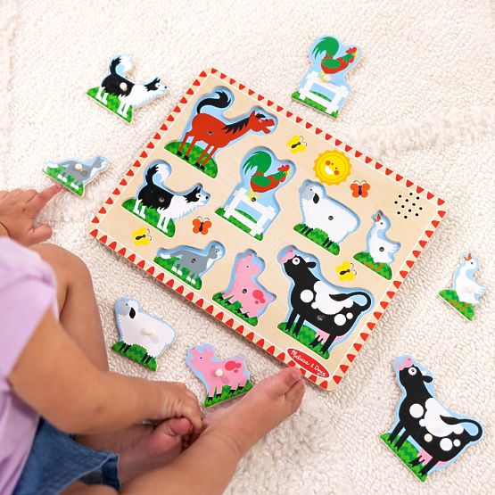 Zvukové puzzle - Zvířata z farmy
