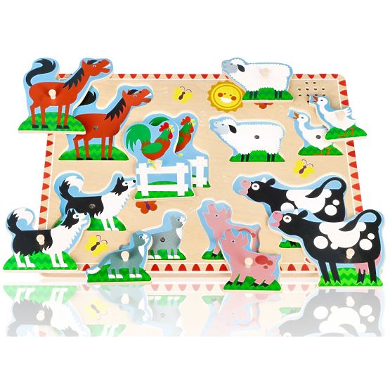 Zvukové puzzle - Zvířata z farmy