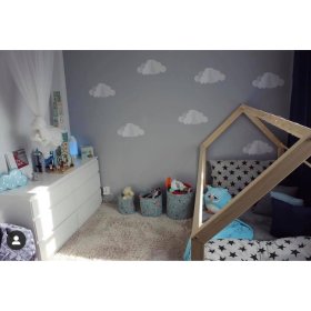 Dekorace na zeď DEKORNIK - obláčky 3D