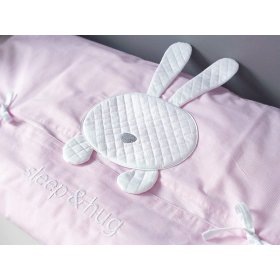 Dětské 2-dílné povlečení sleep&hug - růžové